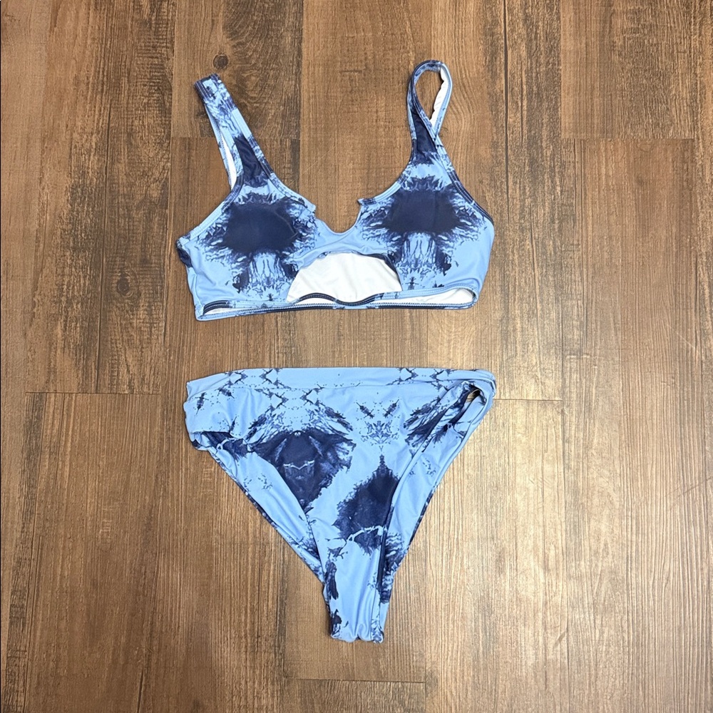 Tie Dye Cut Out Bikini